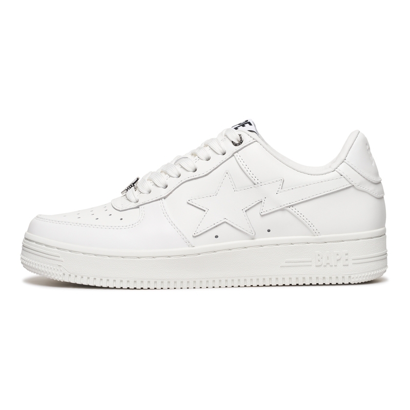 【代購】A BATHING APE STA Slip-Resistant Low-Top Skateboard Shoes Unisex White