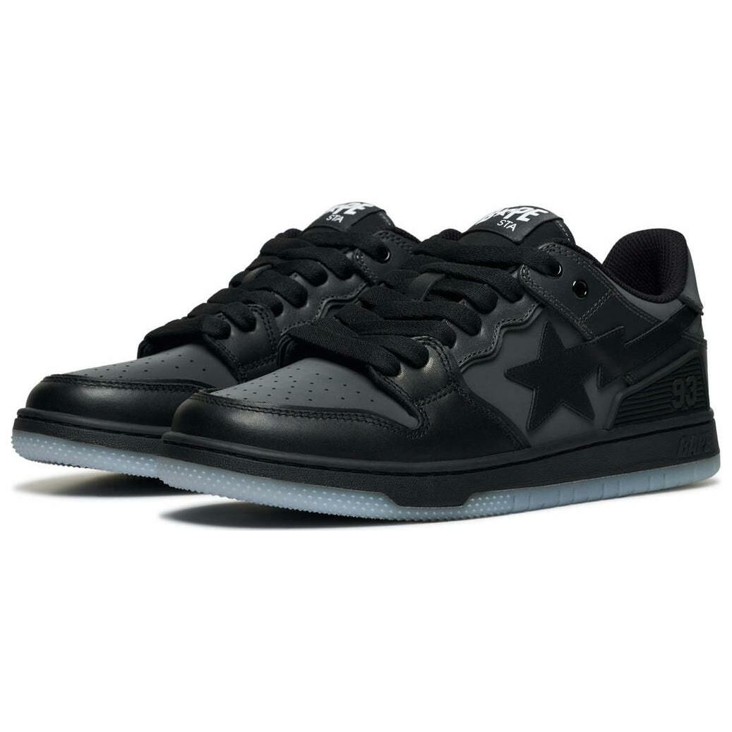 【代購】A BATHING APE SK8 Low Top Skateboard Shoes Women's Black