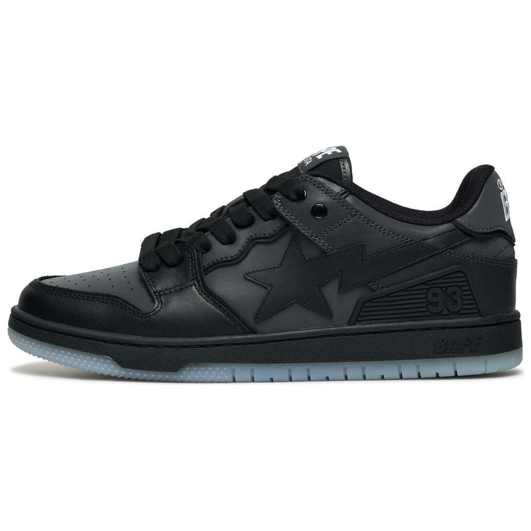 【代購】A BATHING APE SK8 Low Top Skateboard Shoes Women's Black