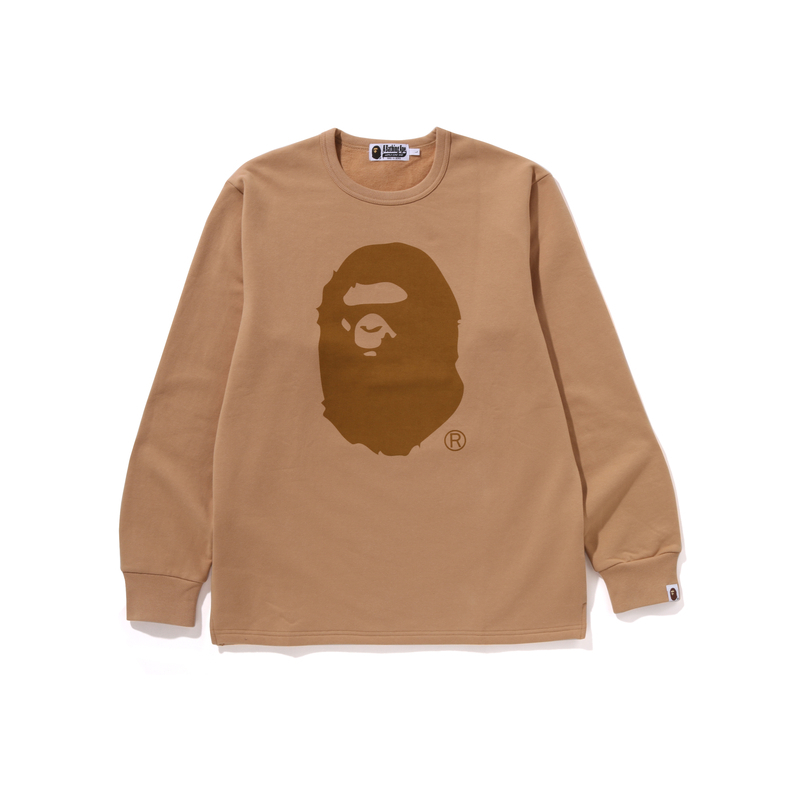 【代購】A BATHING APE Head Brushed Cotton Long-Sleeve Tee