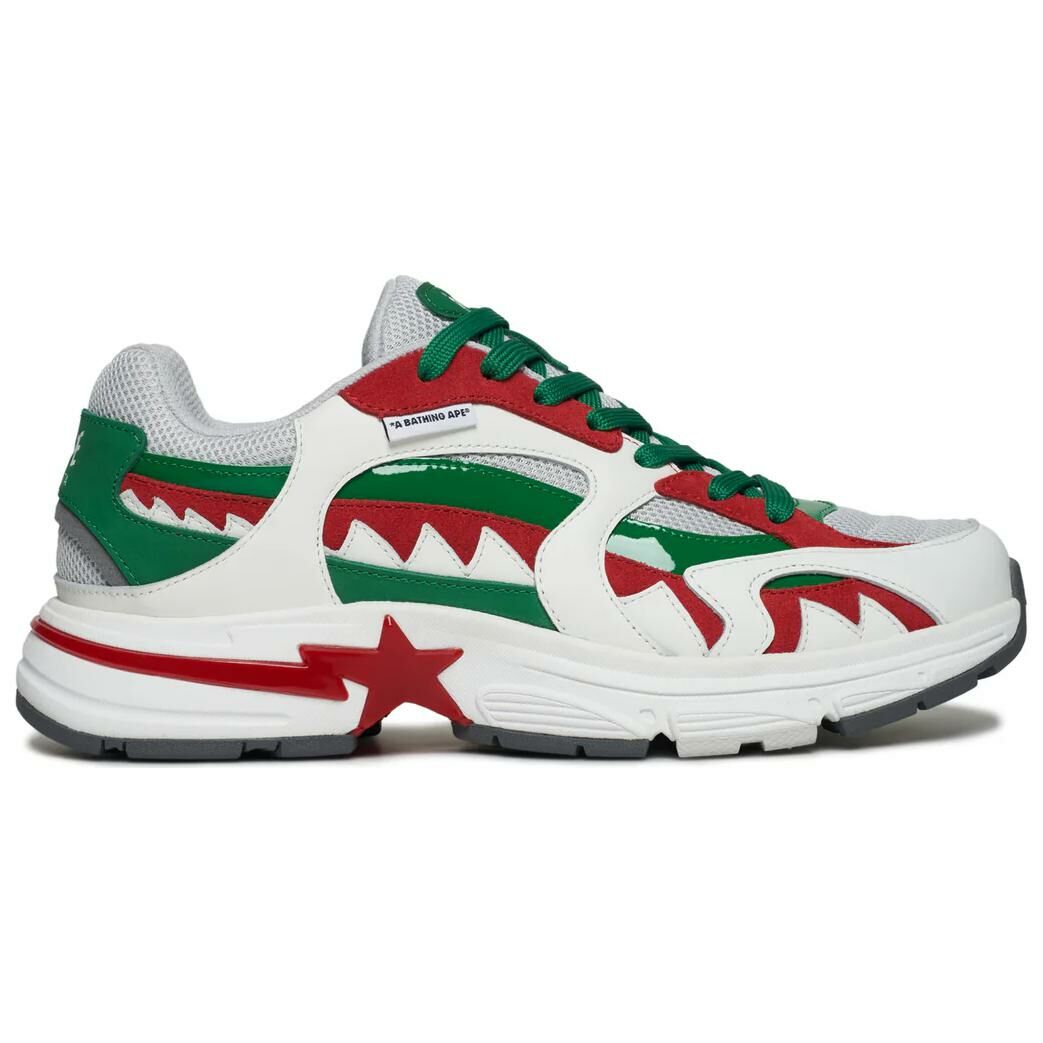 【代購】A BATHING APE Low Top Casual Shoes Men's White Green