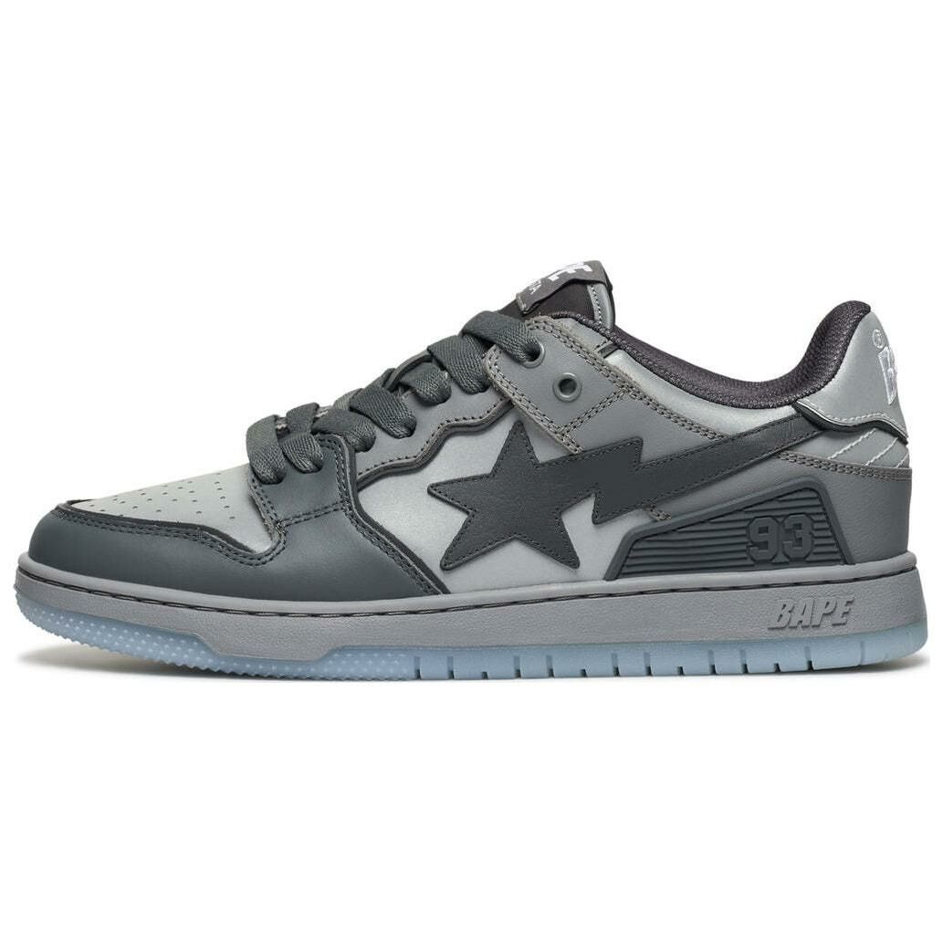 【代購】A BATHING APE SK8 Low Top Skateboard Shoes Women's Gray