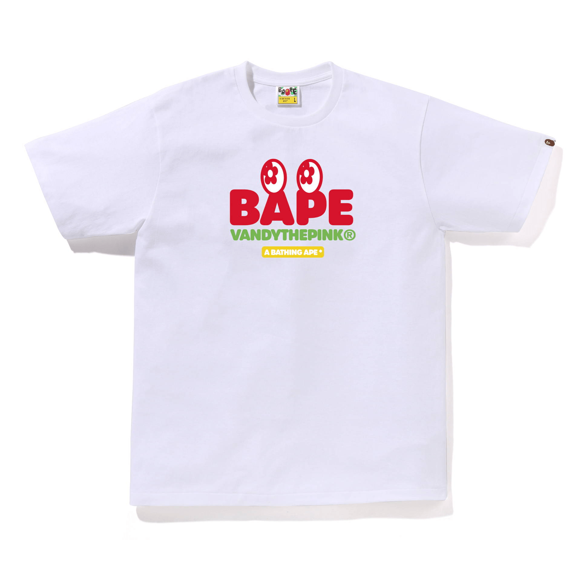 【代購】Vandy The Pink X A BATHING APE GALLERY™ TOKYO Collaboration T-Shirts Unisex White