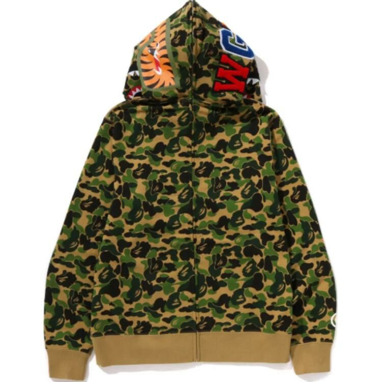 【代購】A BATHING APE Abc Camo Crazy Shark Full Zip Hoodie