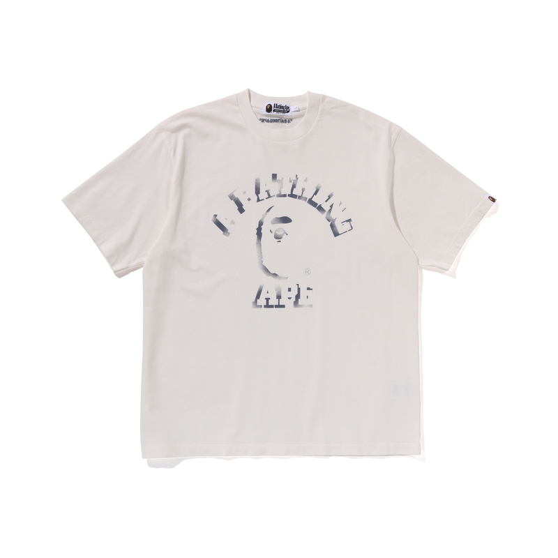 【代購】A BATHING APE Garment Dye Spray Print College Relaxed Fit Tee