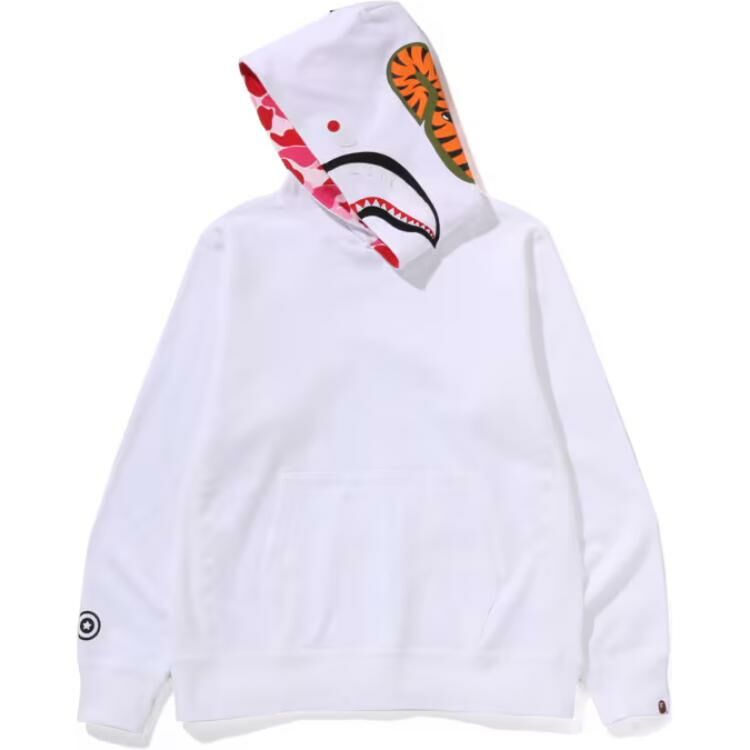 【代購】A BATHING APE Shark Side Zip Wide Long Length Pullover Hoodie