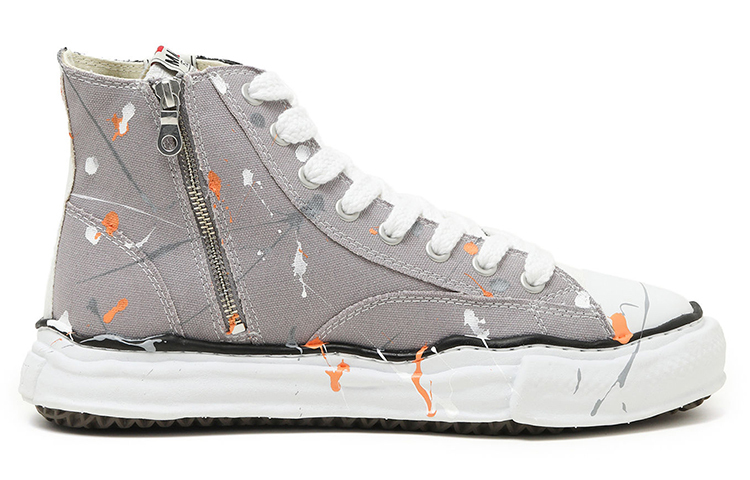 【代購】MIHARA YASUHIRO Skateboard Shoes Men High Top Black/Gray