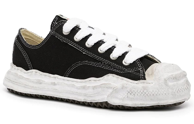 【代購】MIHARA YASUHIRO Hank OG Sole Low Frayed Black