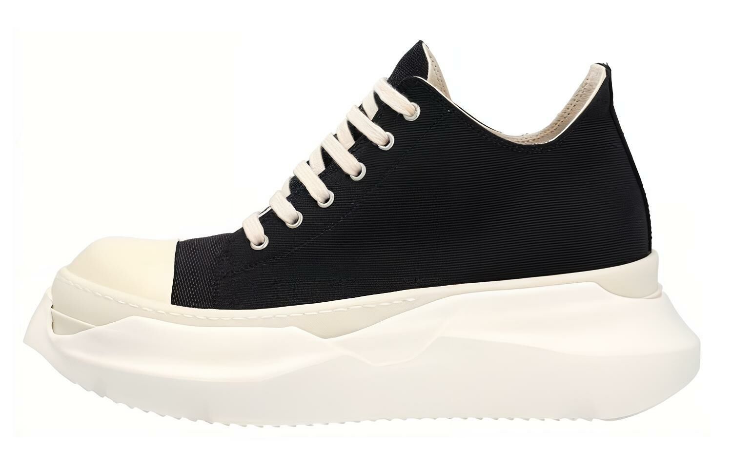 【代購】RICK OWENS DRKSHDW Abstract Low Fogachine Cotton Denim Black Milk