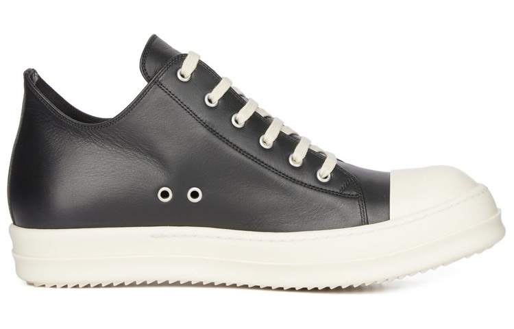 【代購】RICK OWENS Rubber-toecap Leather Sneakers