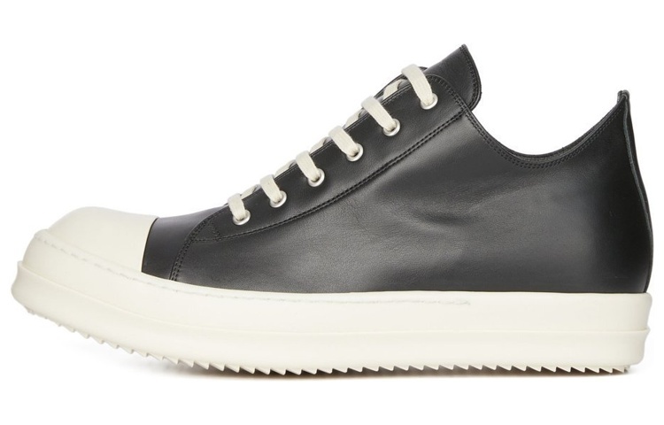 【代購】RICK OWENS Rubber-toecap Leather Sneakers