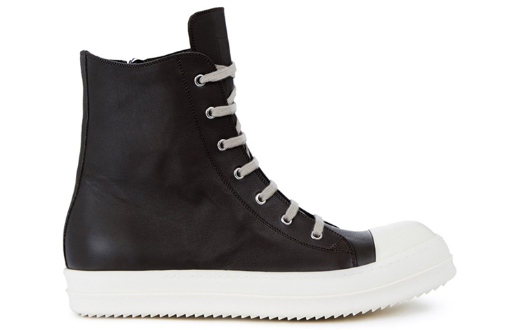 【代購】RICK OWENS/RO Phlegethon High-Top Stylish Skateboarding Shoes Men's Black White