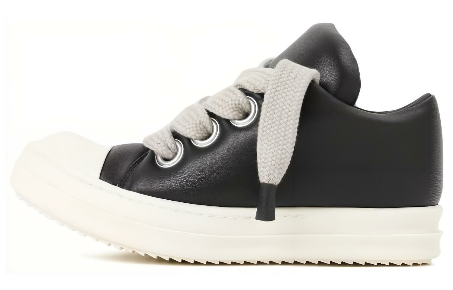 【代購】RICK OWENS Jumbo Laces Black Sneakers Women's
