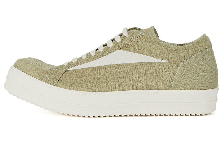 【代購】RICK OWENS/RO LUXOR Abrasion Resistant Low Top Skateboard Shoes Men's Light Gray