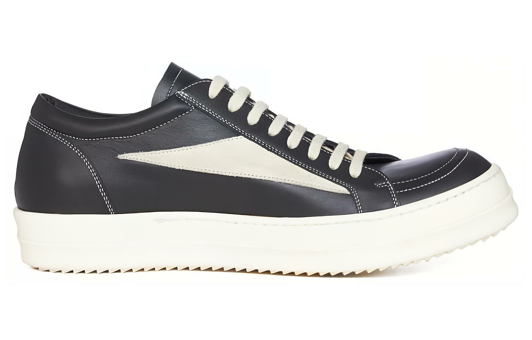 【代購】RICK OWENS/RO Luxor Vintage Low-Top Skateboard Shoes Men's Black White