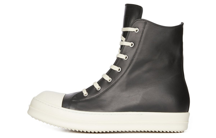 【代購】RICK OWENS/RO LUXOR Abrasion Resistant High Top Skateboard Shoes Women's Black