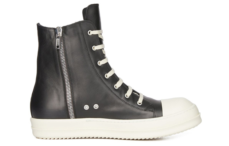 【代購】RICK OWENS/RO LUXOR Abrasion Resistant High Top Skateboard Shoes Women's Black
