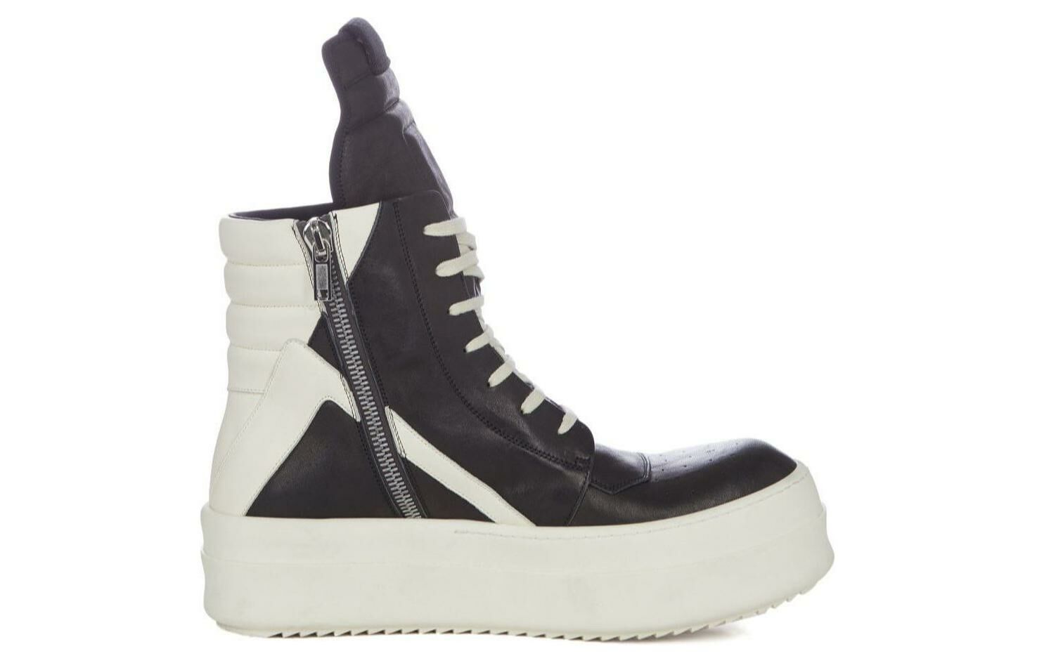 【代購】RICK OWENS/RO High Top Skateboard Shoes Men's Black