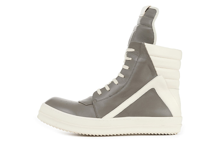 【代購】RICK OWENS/RO Geobasket Fogachine High Top Stylish Skateboarding Shoes Men's Brown