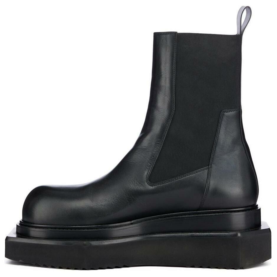 【代購】RICK OWENS/RO Short Chelsea Boots Men's Black