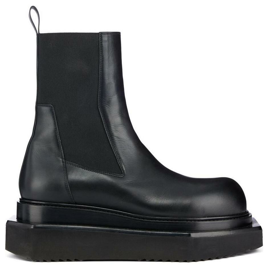 【代購】RICK OWENS/RO Short Chelsea Boots Men's Black