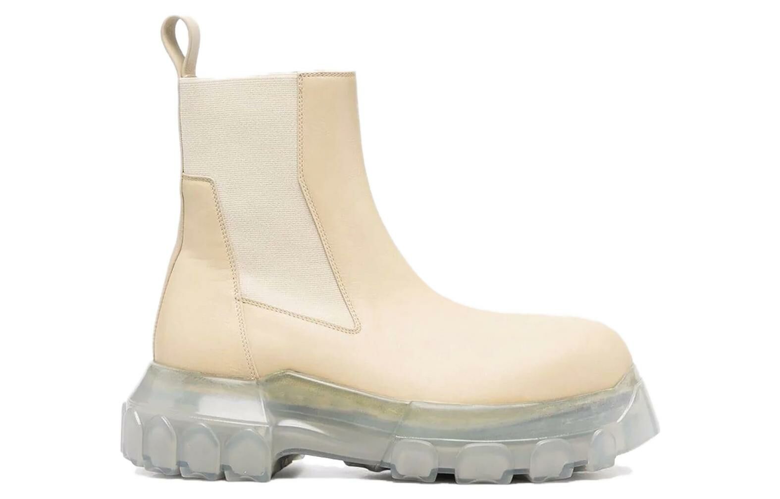 【代購】RICK OWENS/RO Short Chelsea Boots Women's Beige