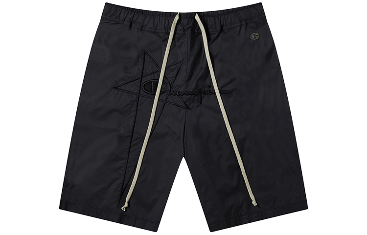 【代購】RICK OWENS X Champion Logo Embroidered Nylon Shorts