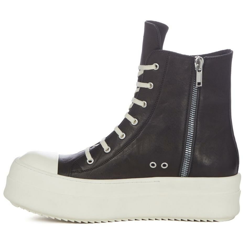 【代購】RICK OWENS/RO High Top Skateboard Shoes Men's Black
