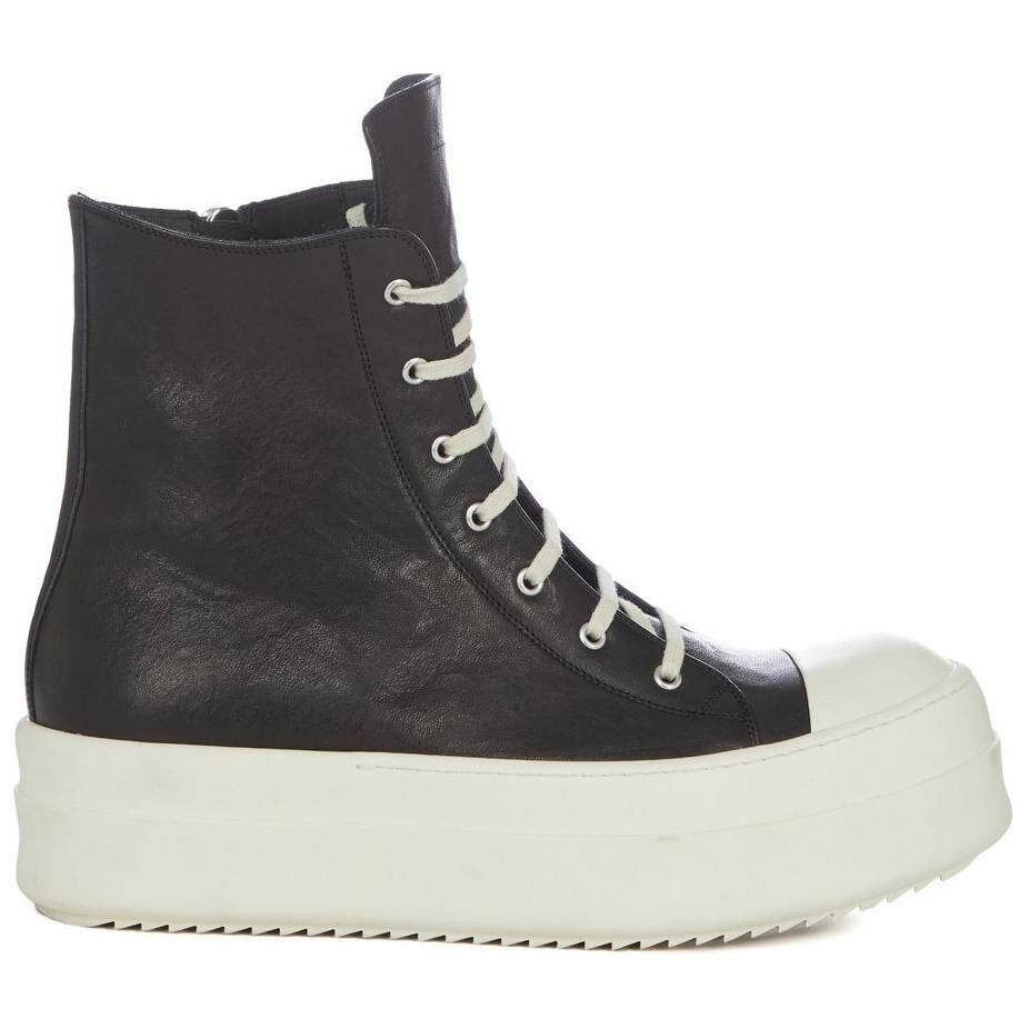 【代購】RICK OWENS/RO High Top Skateboard Shoes Men's Black
