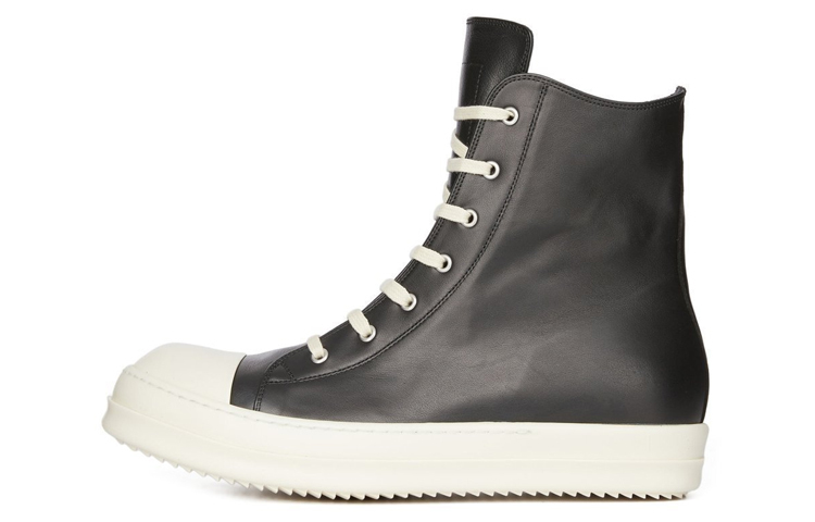 【代購】RICK OWENS/RO LUXOR Abrasion Resistant High Top Skateboard Shoes Men's Black
