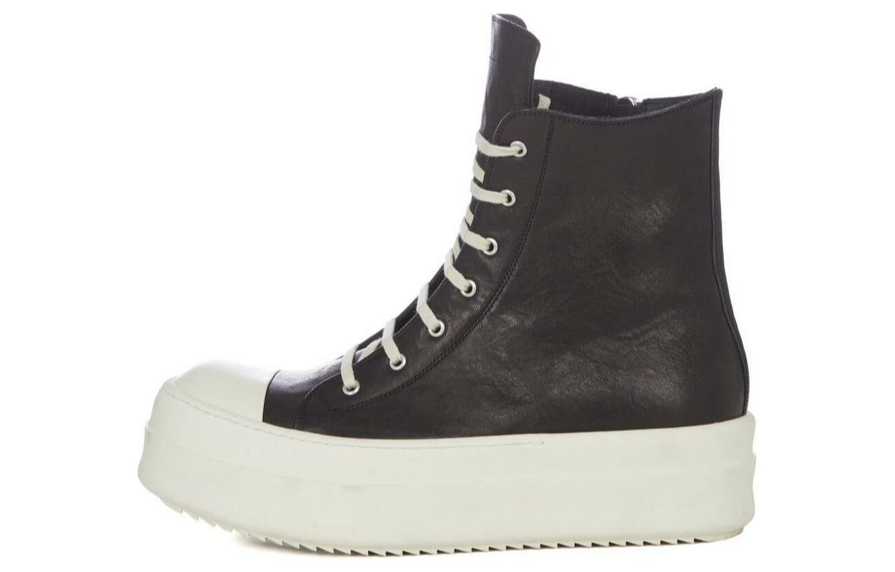 【代購】RICK OWENS/RO High Top Skateboard Shoes Men's Black