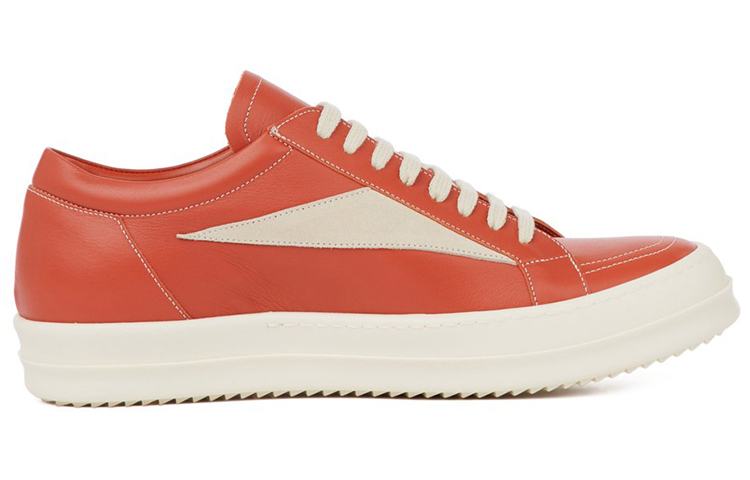 【代購】RICK OWENS/RO Low Top Stylish Skateboarding Shoes Men's Orange White