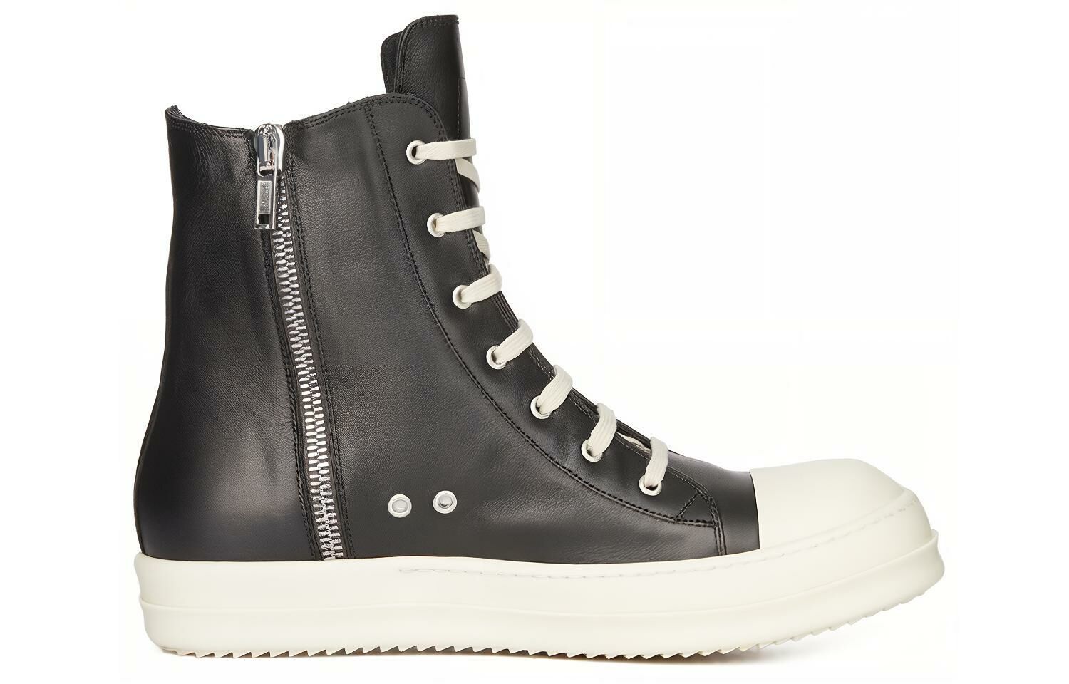 【代購】RICK OWENS Lido High Sneaks Black Milk