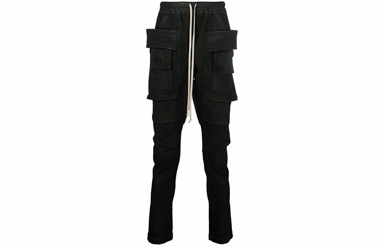 【代購】RICK OWENS/RO FW21 Cargo Pants Men's Black