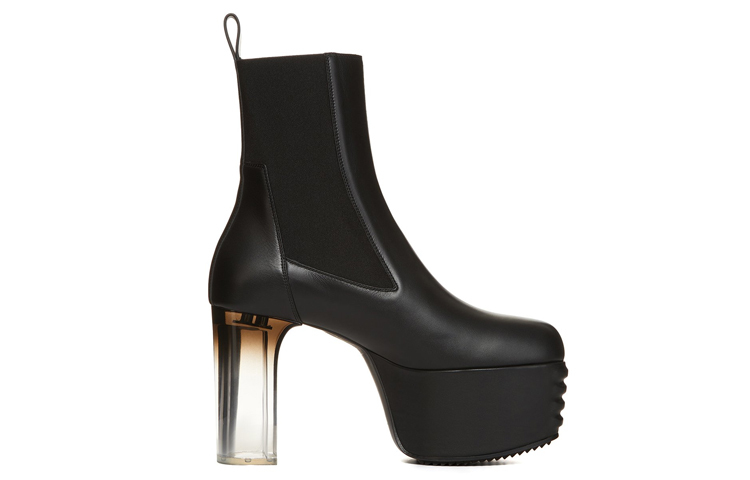 【代購】RICK OWENS/RO Short Chelsea Boots 10cm Men's Black