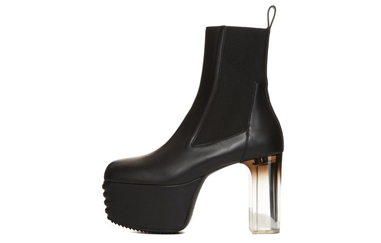 【代購】RICK OWENS/RO Short Chelsea Boots 10cm Men's Black