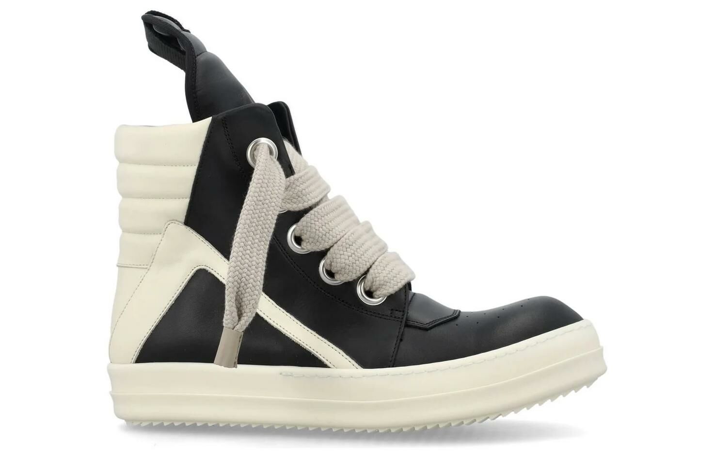 【代購】RICK OWENS GeoBasket Oversized Eylet Black White
