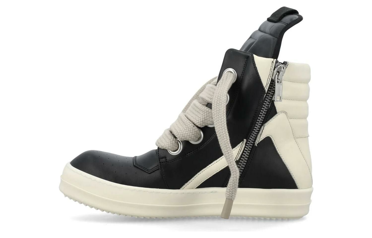 【代購】RICK OWENS GeoBasket Oversized Eylet Black White