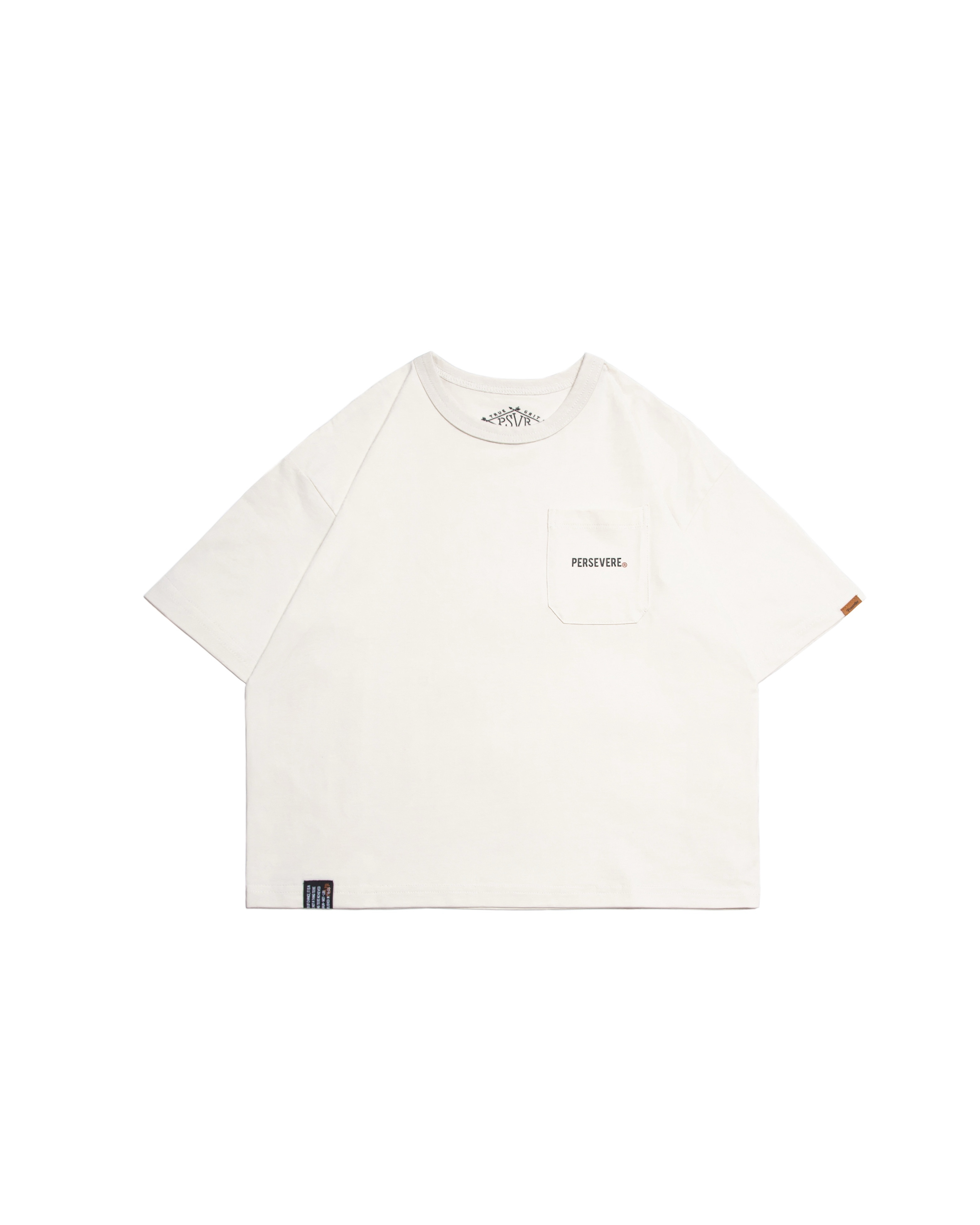 Persevere kids' T-shirt series- Pocket- White