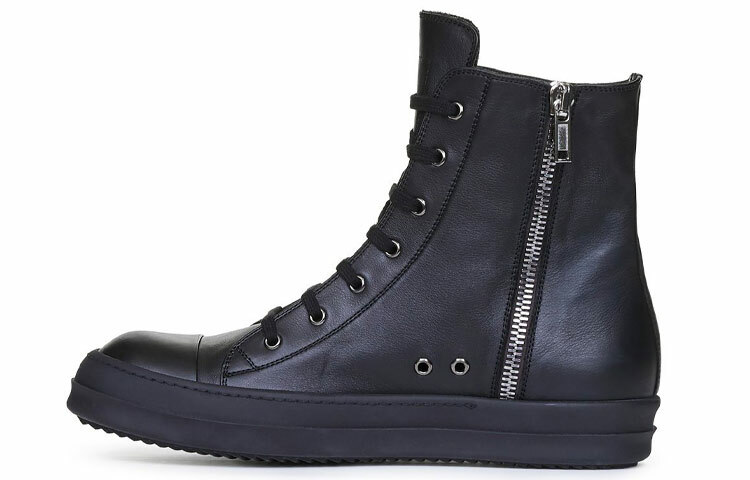 【代購】RICK OWENS Skateboard Shoes Women's Mid-Top Black