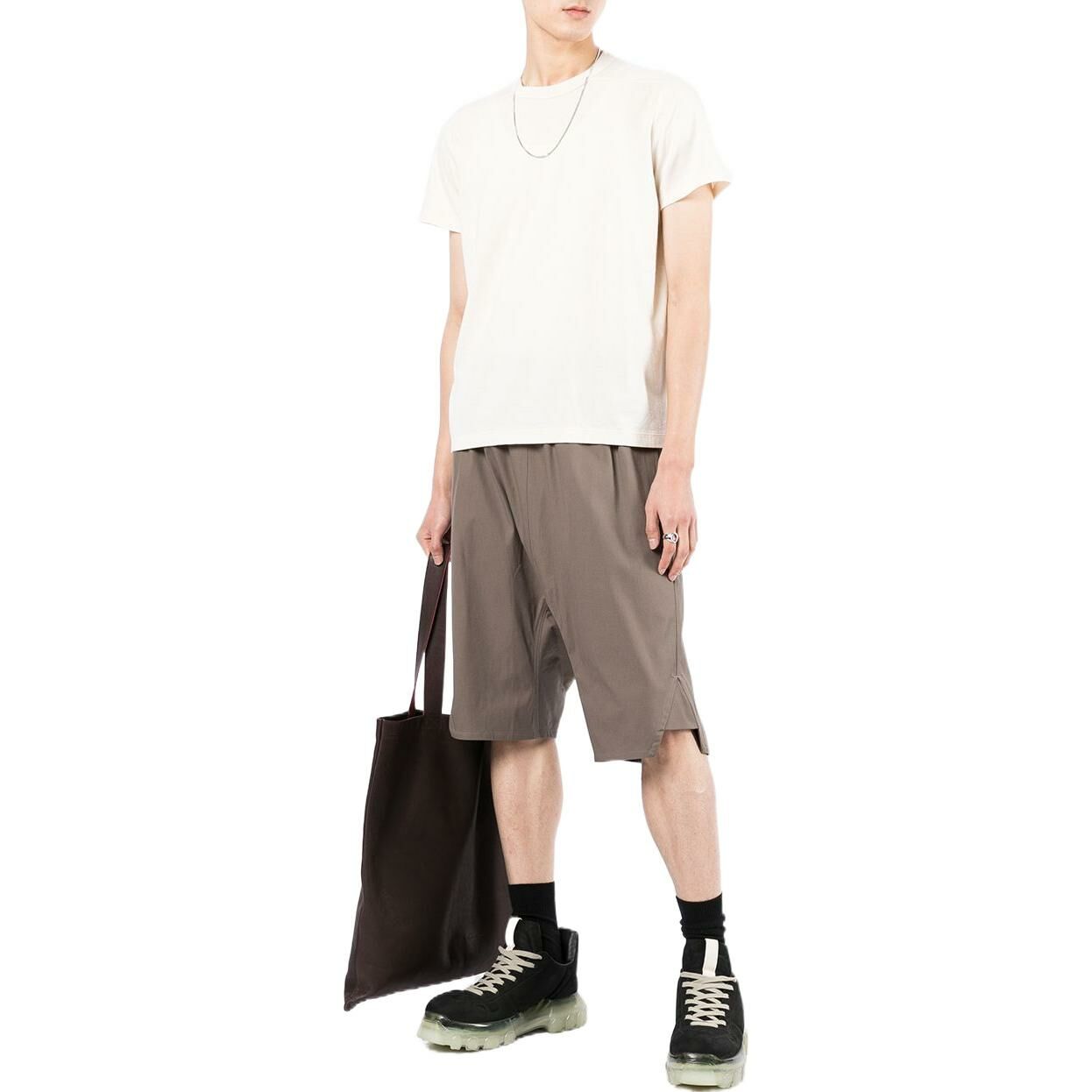 【代購】RICK OWENS Belted Side Slit Shorts