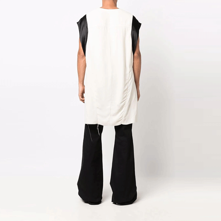 【代購】RICK OWENS Tank Tops Men Black/White