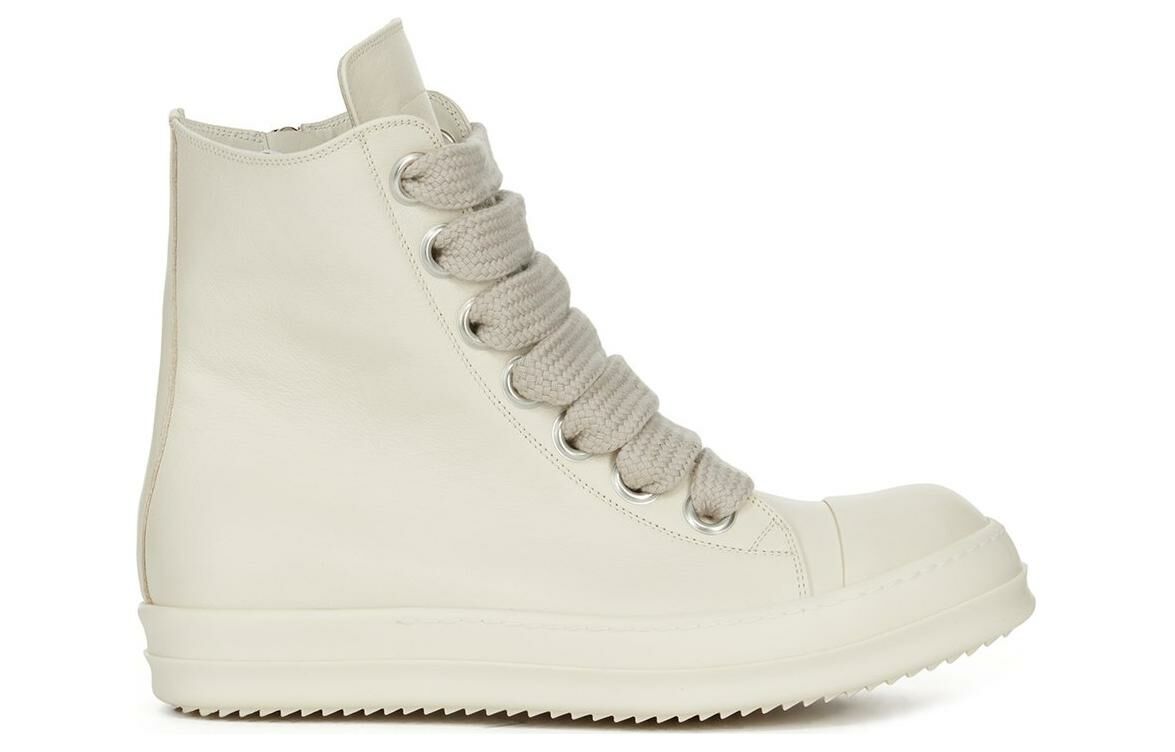 【代購】RICK OWENS/RO High Top Skateboard Shoes Women's White
