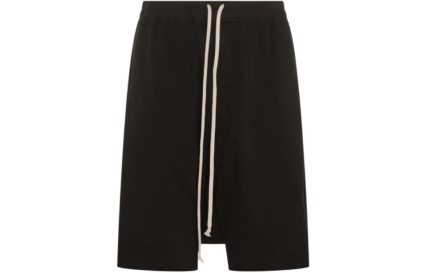 【代購】RICK OWENS Drop crotch Cotton Shorts