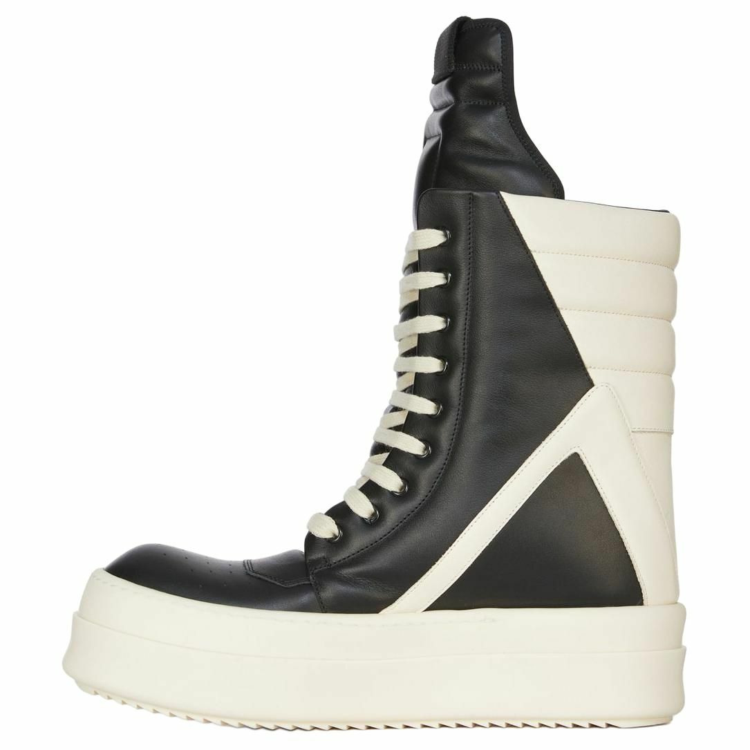 【代購】RICK OWENS/RO Geobasket High-Top Skateboard Shoes Men's Black