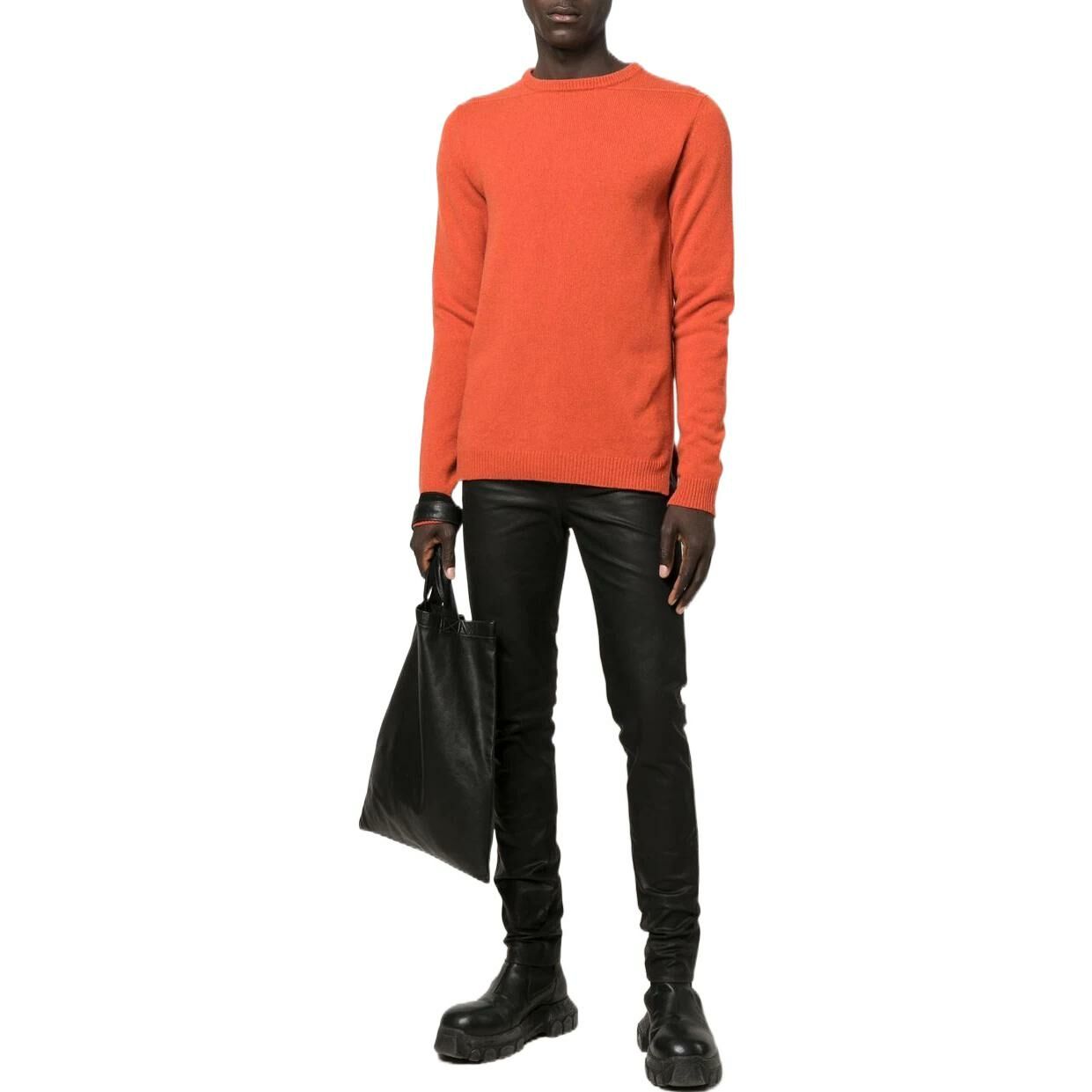 【代購】RICK OWENS Cashmere Sweaters Men Orange