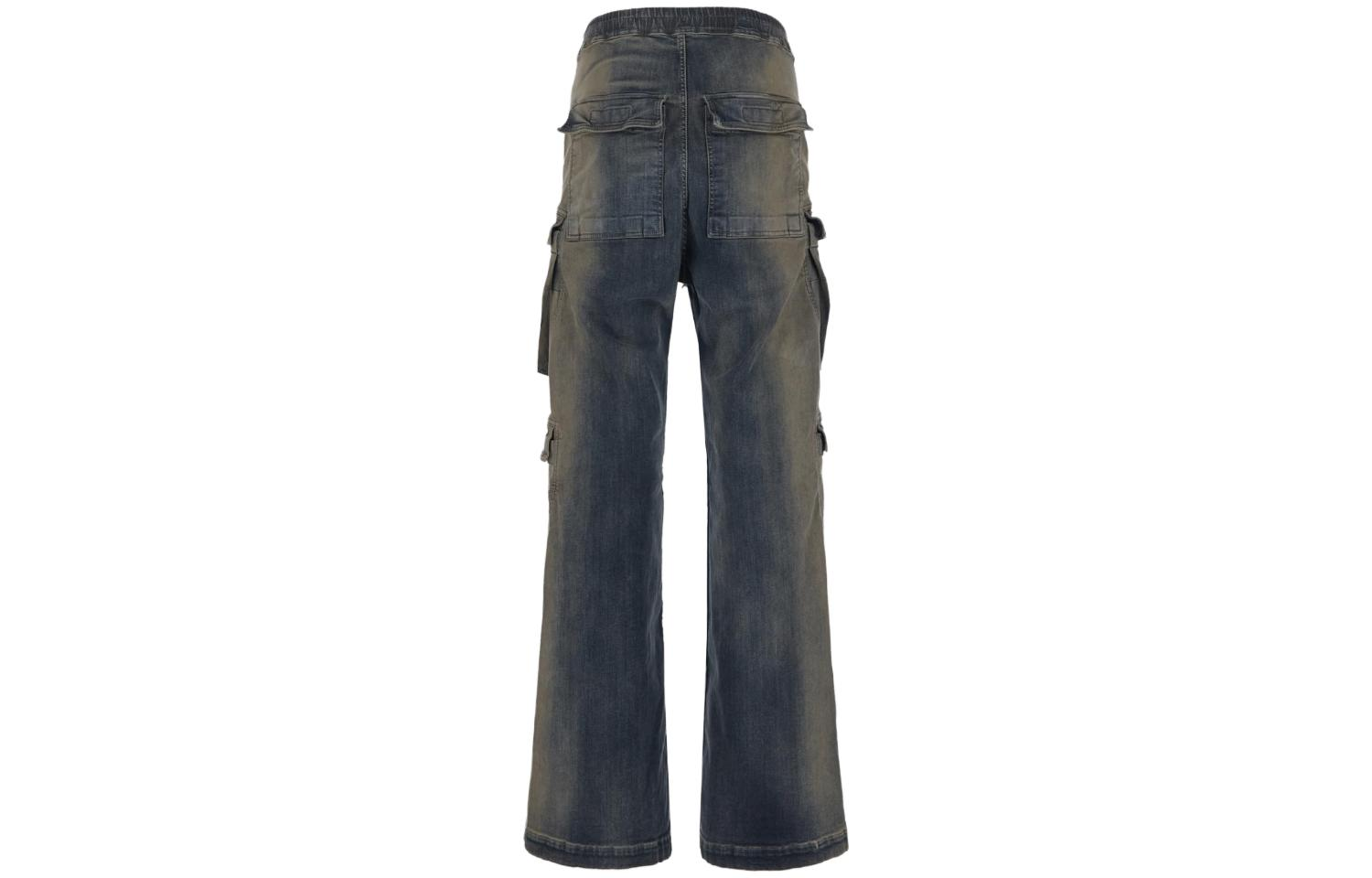 【代購】RICK OWENS Drkshdw Edfu Double Cargo Jumbo Belas Degrade Stretch Denim