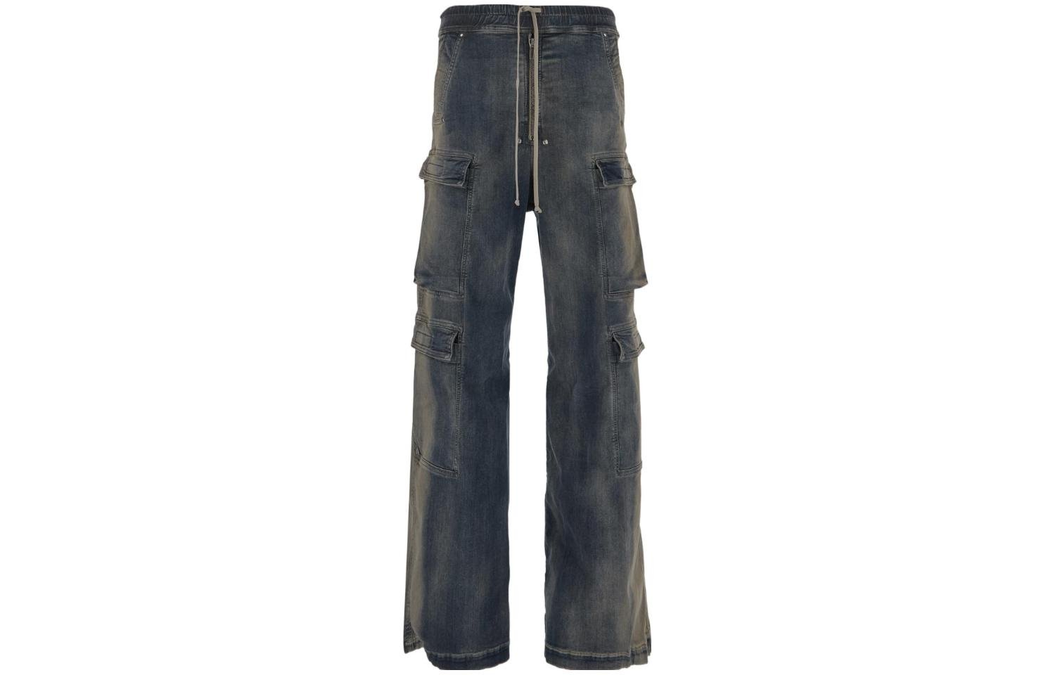 【代購】RICK OWENS Drkshdw Edfu Double Cargo Jumbo Belas Degrade Stretch Denim