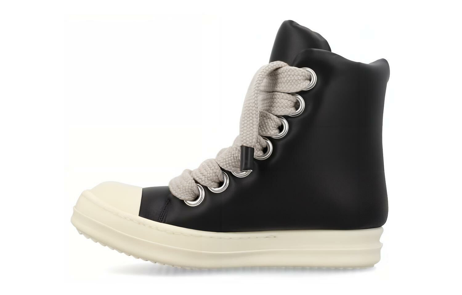 【代購】RICK OWENS Luxor Jumbo Lace Padded Sneaks Black Milk Women's