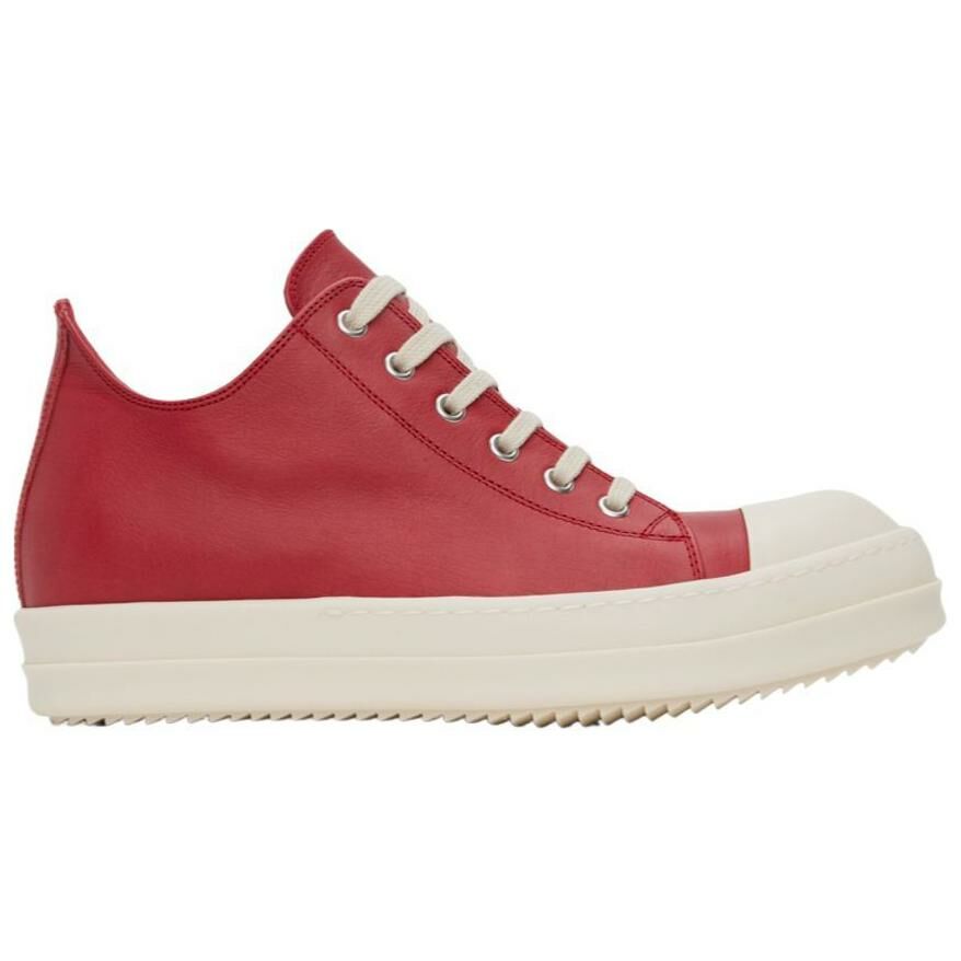 【代購】RICK OWENS/RO Mid Top Skateboard Shoes Men's Red